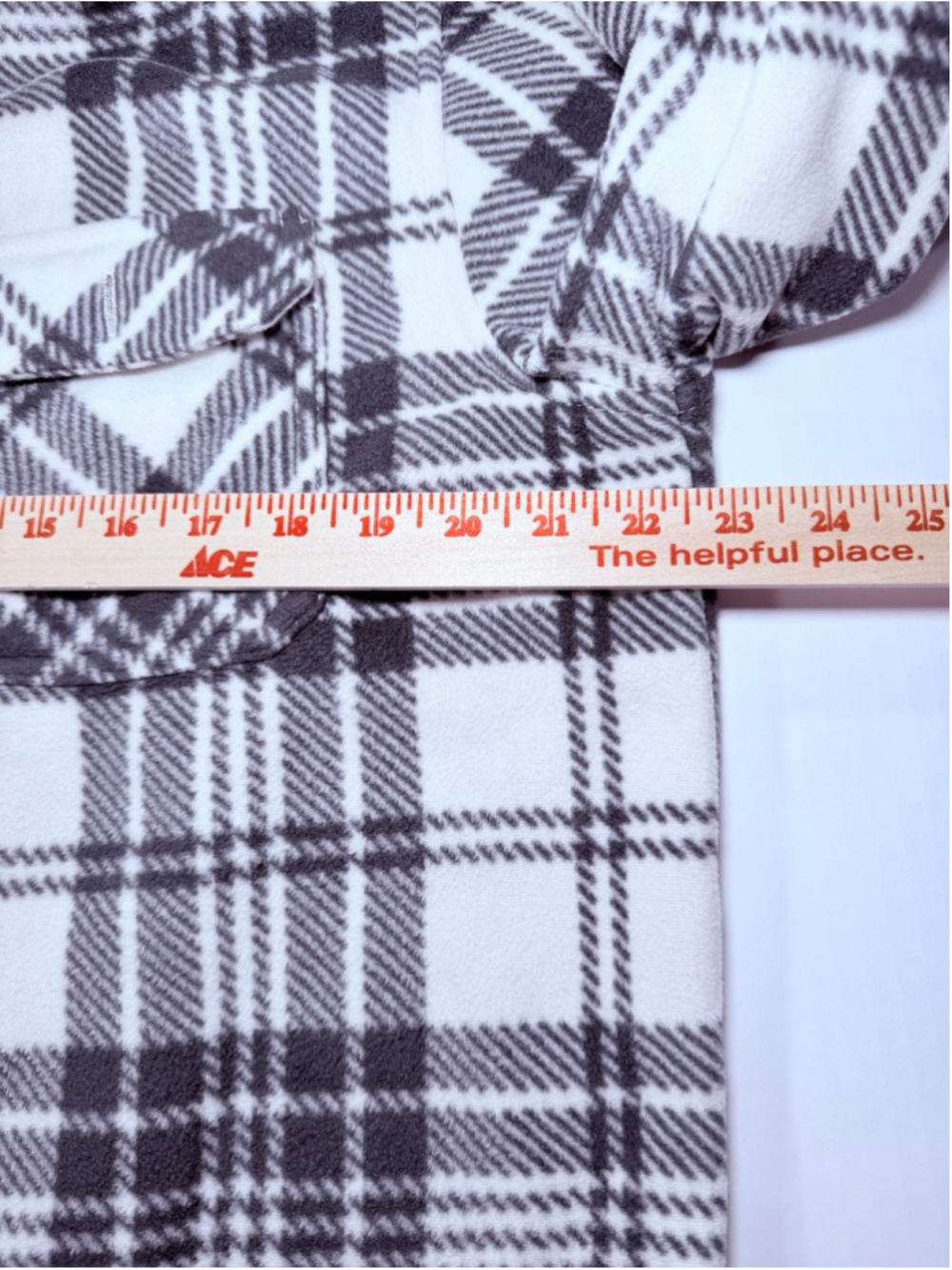 Redmond black-and-white plaid sherpa-lined button-up shirt jacket (shacket) sz L - Picture 4 of 5